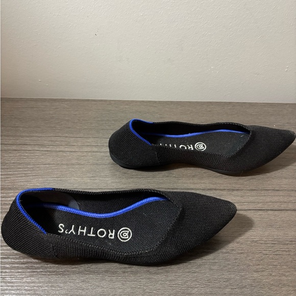 Rothy's Black Women's Flats Pointed Toe Size 6 - Picture 3 of 7